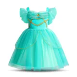 Lito Angels Prinzessin Jasmin Kleid Kostüm Karneval Verkleidung für Kinder Mädchen Größe 6-7 Jahre 122