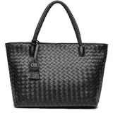 COLLEZIONE ALESSANDRO Schultertasche Paris Flechttasche im XL-Format von COLLEZIONE alessandro - schwarz,