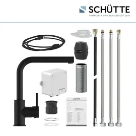 Schütte Sensor-Spültischarmatur Vital mit Herausziehbarem Auslauf Schwarz Matt
