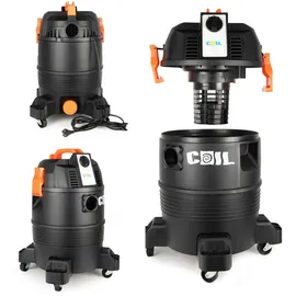 Coil Teichschlammsauger, Schlammsauger, Poolreiniger Staubsauger, Teichreiniger, Tank (35l), Gebläsefunktion, Zwei Betriebsarten, Saugleistung:18 KPa, 1600W
