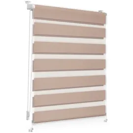 Lichtblick Duo Rollo / Doppelrollo Klemmfix 100 x 150 cm verspannt altrosa
