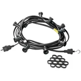 SPICELITE Illu Party Lichterkette 5 m LED spritzwassergeschützt schwarz