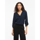 VILA Blusenshirt VIJOSA Blau S