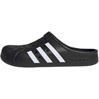 adidas Adilette Clog Slide Sandal, Core Black/Cloud White/Core Black, 44.5