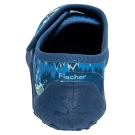 Fischer Markenschuh Hausschuhe Blau 32