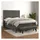 vidaXL Boxspringbett 140 x 200 cm Dunkelgrau