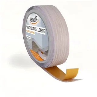 Lemodo Weichsockelleiste esche-grau, 25m Rolle,