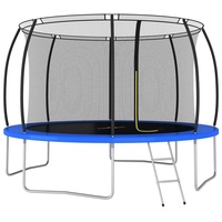 vidaXL Trampolin Set 366 cm inkl. Sicherheitsnetz blau