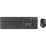 Trust TKM-350 Tastatur Maus enthalten RF Wireless Silent Keyboard and Mouse Set, USB, DE (24011)