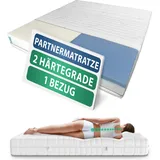 AM Qualitätsmatratzen Premium 7-Zonen Partnermatratze 140 x 200 cm H1 | H2