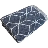 framsohn frottier Design Jacquard Handtuch 2 x 50 x 100 cm anthrazit/weiß