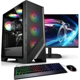 Kiebel kiebel de PC Set mit 23 8 Zoll TFT Starter Ryzen 5 5600GT 16GB DDR4 Vega Grafik 512GB SSD WLAN Windows 11 Komplettsystem