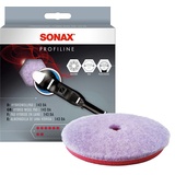 SONAX HybridWollPad 143 DA (1 Stück) Schleifpad für Exzenterpoliermaschinen zur Entfernung tiefer Verkratzungen und Vermattungen, Art-Nr. 04938000