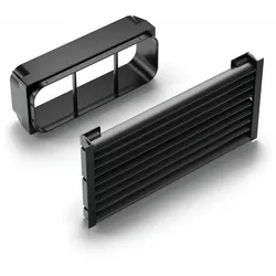 Naber 4051040, PRIME flow Prime 150 Sockel-Lüftungsgitter Set flow rund, schwarz...