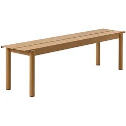 Muuto - Linear Steel Bank 170 cm, burnt orange