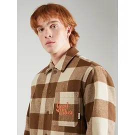 Blend Jacke / Orange,Braun,Weiß / XL