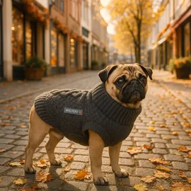 Wolters Strickpullover Tristan Hundepullover grau 25 cm