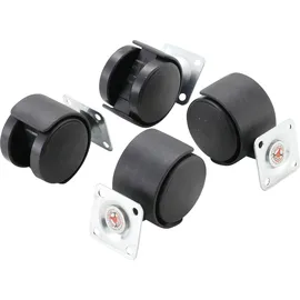 BGS Doppel-Lenkrollen-Satz Ø 40 mm 4-tlg. 0,21 m