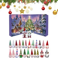 Weihnachtswichtel Adventskalender 2025 – 24 Tage Countdown mit niedlichen Wichtelfiguren, wiederverwendbarer Xmas-Kalender for Kinder & Erwachsene, Geschenk- und Wohnraumdeko for Büro und Zuhause