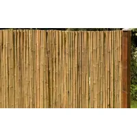 Bambusmatte 250 x 100 cm - Sichtschutzmatte aus robustem Bambus, 2.5m x 1m - Sichtschutz Bambus als Rollenware - Sichtschutz Zaun für Garten & Balkon