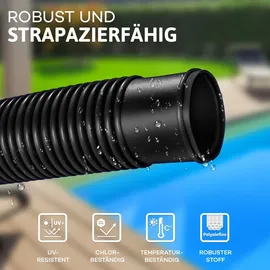tillvex Poolschlauch schwarz 50 m