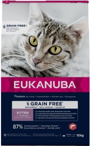 Eukanuba Kitten met zalm graanvrij kattenvoer  10 kg