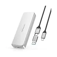 GiGimundo G40 USB4 40Gbps Tragbare SSD 2TB, CNC-Gefrästes Aluminium, Integrierter Aktiver Turbolüfter Externe SSD für Content Creators und Kreativprofis, Bis zu 3200MB/S Schnelle Datenübertragung
