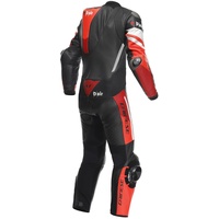 Kombi Dainese Misano 3 D-Air Perf. 1PC Leather Suit black-red-fluored, 56