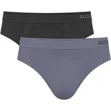 SLOGGI »men GO Smooth Brief C2P«, (2er Pack), nahtlos schwarz