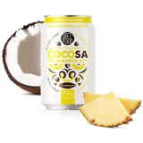 DIET-FOOD Cocosa Kokoswasser Still mit Ananassaft NFC – 330 ml – Natürliches isotonisches Getränk ohne Konzentrate – Vegan, Erfrischend & Ohne Zuckerzusatz
