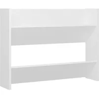 VidaXL Wand-Schuhschrank Weiß 80x18x60 cm Holzwerkstoff