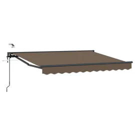 vidaXL Elektrische ausziehbare Markise 3,5 x 2 m taupe