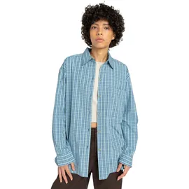 Element Langarmshirt "Napkins", Damen, Gr. M, napkins blau, Obermaterial: 100% Baumwolle., Shirts Langarmshirt