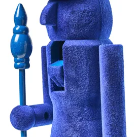 Beliani Nussknacker 40 cm Blau