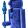 Beliani Nussknacker 40 cm Blau
