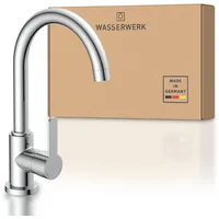 WASSERWERK Spültischarmatur »WK 5, Wasserhahn, Küche, Einhebelmischer 360° schwenkbar, Cold-Start-Funkt., geräuscharm silberfarben