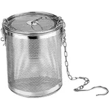 Fenteer Gewürzsieb Teesieb sieb Gewürzfilter Gewürzkugel Kräutersieb Teefilter, 0,3 l