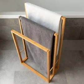 Bathroom Solutions Handtuchhalter mit 3 Stangen Braun
