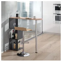 Vicco Bartisch Vincent 113 x 111,8 x 39,8 cm Anthrazit/Goldkraft Eiche