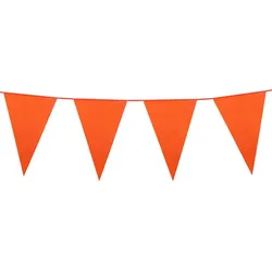 Orangene Party Fahnengirlande 10m - OS