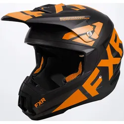 FXR Torque Team Snowmobil Helm, schwarz-orange, Größe XS für Männer