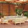 vidaXL Garten-Lounge-Set 9-tlg. creme Kiefer