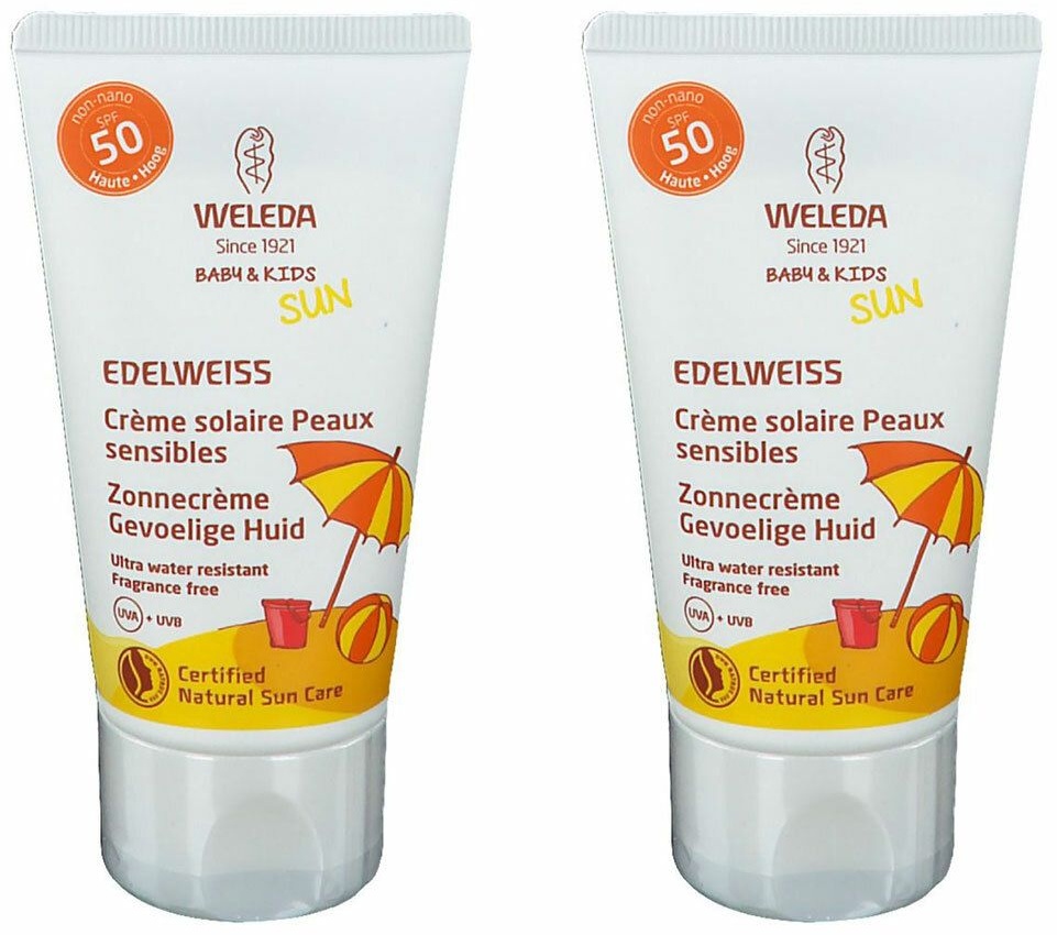 Weleda Sonnencreme Empfindliche Haut mit Bio-Edelweiss Spf50
