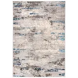 Mazovia Designteppich Modern Teppich für Wohnzimmer - Abstrakt Muster, Beige Blau Grau, 160 x 230 cm, Abstrakt, Modern, Höhe 8 mm, Kurzflor beige|blau|grau 160 x 230 cm