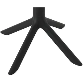 Möbel Kraft Siena Gartentisch Ø 60 x 76 cm Schwarz