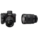 Sony Alpha 7 IV | Spiegellose Vollformatkamera für Experten inkl. SEL2870 (33 Megapixel, Echtzeitfokus, Burst mit 10 Bildern pro Sekunde, 4K 60p-Video, einstellbarer Voll-Touchscreen) + Objektiv FE 24-105 f4 G