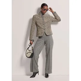 Madeleine Verkürzter Wollblazer mit Stehkragen, Taschen in taupe / graphit), | Gr.: 46