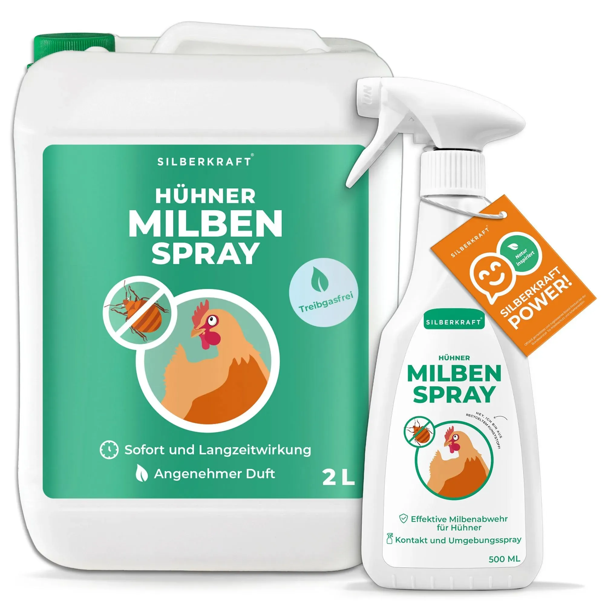 Silberkraft Milbenspray Hühner Spray 2500 ml