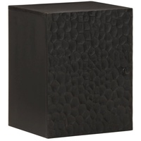 VidaXL Bad-Wandschrank Schwarz 38x33x48 cm Massivholz Mango