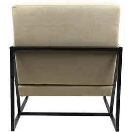 Svita Chris Loungestuhl Cocktailsessel Polsterstuhl mit Armlehne Beige